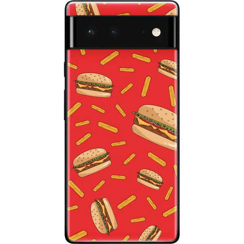 Burgers and Fries Google Pixel 6 Skin